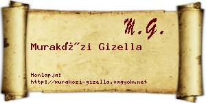 Muraközi Gizella névjegykártya