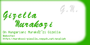 gizella murakozi business card